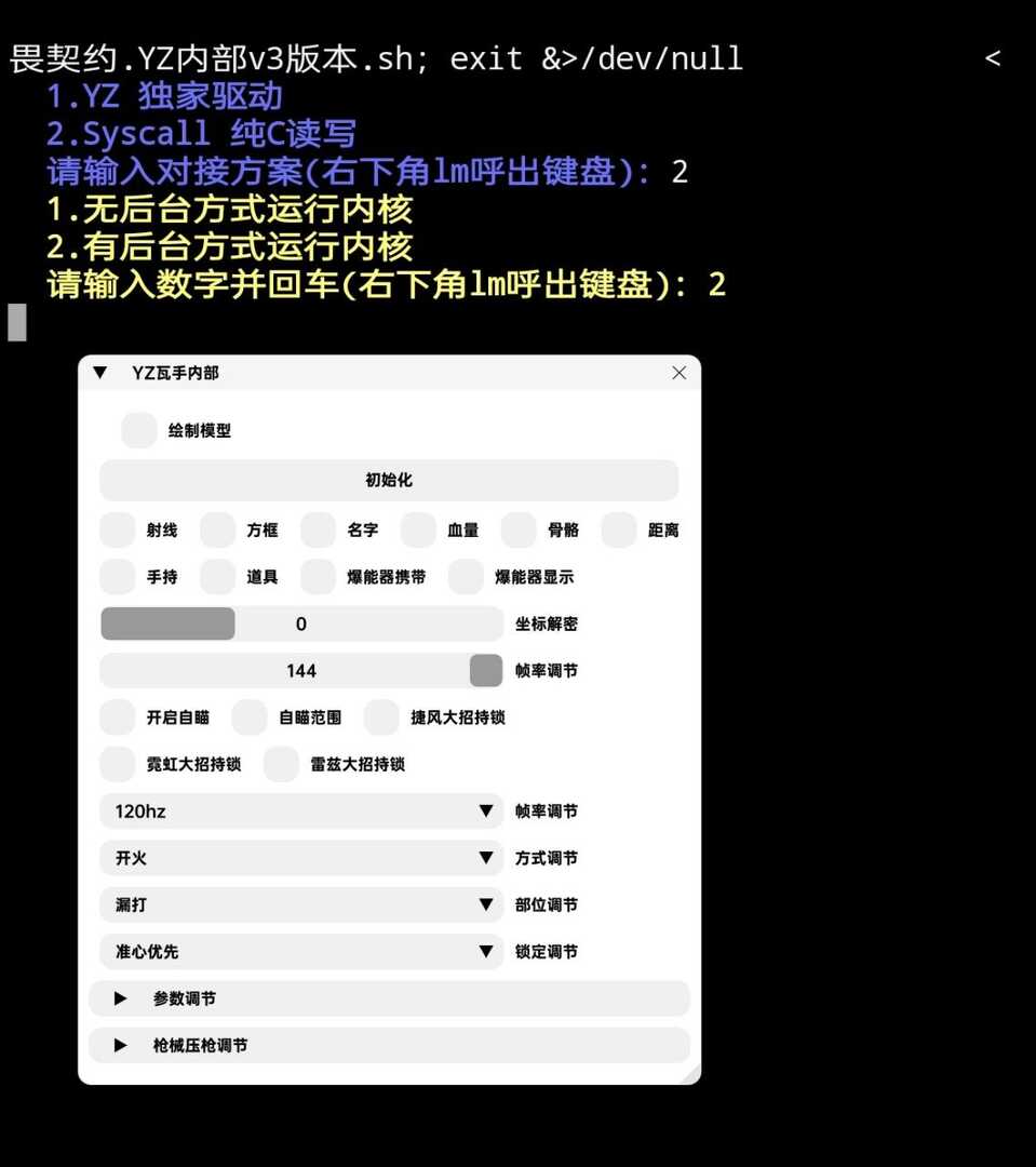 3.23无畏契约YZ内部内核v3破解